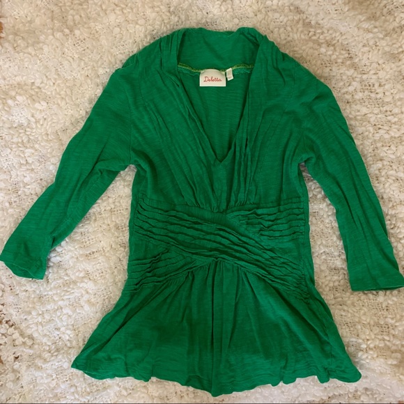 Deletta | Anthropologie 3/4 Sleeve Top - Picture 3 of 5